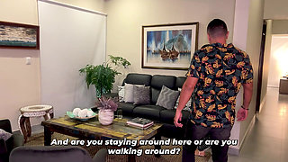 Busty brunette MILF ends up having sex with her best friend after years apart - I love her transformation!