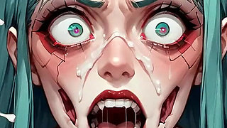 Turquoise Cracks: Nipple Stretching Bliss