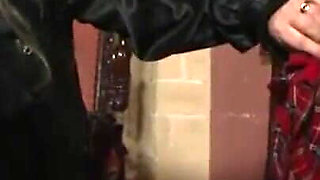 Tied up humiliated dildo in pussy