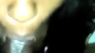 Black Homemade Cheating Slut Sucks Dick in Bathroom