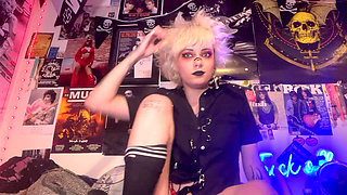 Your Goth Stepsis Glitterqueen1999 Gives You JOI Before Her Concert - Taboo Fetish Goth Cum Countdown