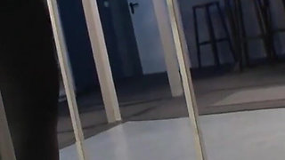 BDSM girl wipe her hard German