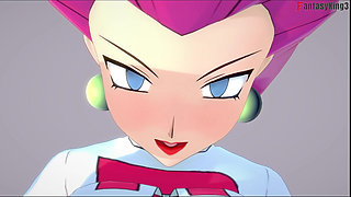 Jessie Rocket hard sex on the park - Poketmonster