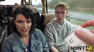 Big Tit Brunette MILF Charlie Dean Public Bus Sex POV HD 1080p