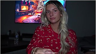 Teen 18+ Stepsister Sneaks Into Stepbrothers Room To Fuck Him Before Bed