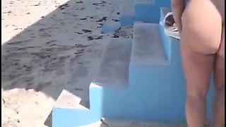 Merlinamx - Mexican Big Tits, Naked and Topless on Public Beach