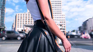 Risky Hot Sex in Abandoned Place with Naughty Brunette Milf