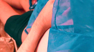 Big Ass Facesitting Handjob- Latina MILF Edges Skinny Guy& Makes Him Taste Cum, in Raincoat, Thigh-high Boots, Leather Glove