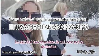 Maddy Keys And Her Friend Offer Sex To A Real Snow Ski Teacher During A Provate Lesson