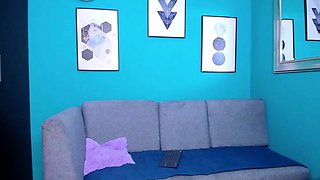 Very Hot Amateur French Teen couple tit fuck on Webcam
