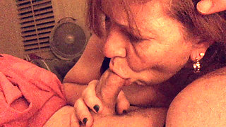 Granny Carmen's Throwback Closeup Cock Sucking Compilation