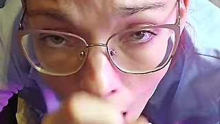 Draining him at the gloryhole