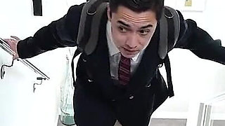 Stepbro Gets Caught Watching Porn by His Horny Stepsisters and Ends up Fucking Their Little Pussies