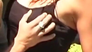 Mature Brunette Fingered Deep Outdoors Until Clenching Orgasm
