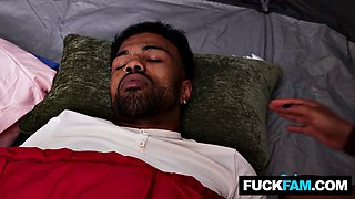 Steamy Stepmom Destiny Mira Gets Her Big Butt Pounded Hardcore During Sneaky Family Camping Fuck with Ste