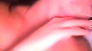 Big boob brunette masturbates on webcam