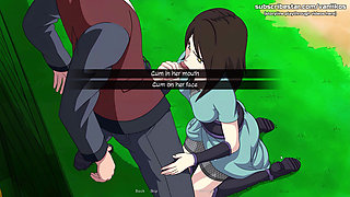 18yo Young Babe with a Perfect Big Ass Gets Her Tight Pussy Fucked Hard and Creampied in Shower - Naruto: Kunoichi Trainer