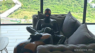 Horny in Latex Enjoying the View - Alex Latex