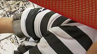 Babes in Uniform Scene 3 Busty Brunette Tammie Lee Fucks Her Pussy with a Dildo in Her Cell