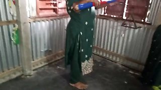 Stepson fucking stepmom village at home