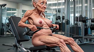 Old Ladies in the Gym
