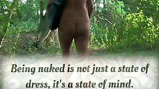 In the Countryside Walking Naked
