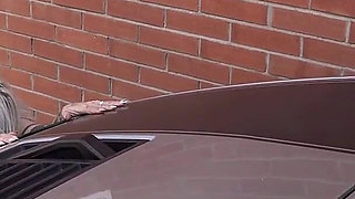 Facial Cumshot to Argentina in the Car