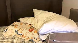 Shemale tranny enjoying solo masturbation
