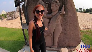Asian amateur passion ignites in outdoor Thai tryst