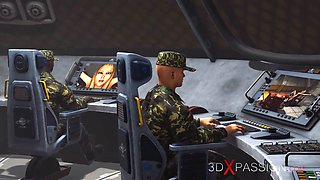Screw system in area 51. woman android screws hard a sexy blonda