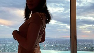 Emo teen on solo webcam masturbation