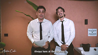 An Interview Ends with a Threesome with Two Cocks in My Pussy - Andrea Castro, Papi Rodriguez & JOE Dimarco