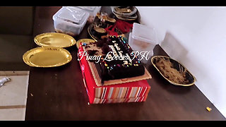 It's My Bestfriend's Birthday Party, My Pussy Is My Gift for Him