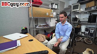 Office hairyass bottom assfucked by top BBC stud after BJ