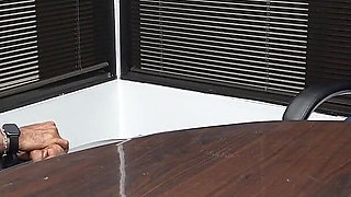 Hot Busty Wife Fucks Employee of the Month BBC While Cuckold Husband Watches