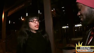 Pulled spex MILF on interracial affair