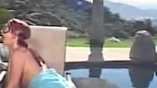 Slutty Redhead Katja Kassin Is Ready to Take on a Stiff BBC by the Pool.