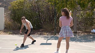 Nathan Bronson and Liv Revamped enjoy a passionate and intense outdoor session.