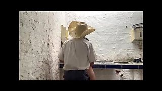 Stepfather fucks busty stepdaughter with big ass in abandoned house