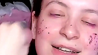 Submissive 18yo Extreme Deepthroat... She Sucks My Big Cock Until Facial Cumshot