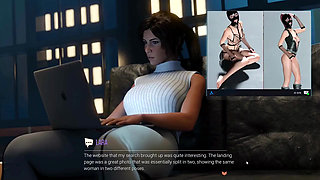 Croft Adventures Hentai Game Parody Ep.8 Librarian Caught Doing BDSM Slave Online!