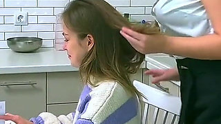 Stepmom help me with my lessons - MILF fucked young Stepdaughter for bad grades