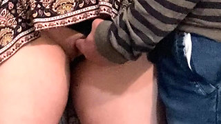 Old Stepdad Fingering Her Pussy