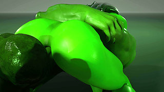 Hulk destroys she hulk's ass (Jennifer Walters) MARVEL PORN