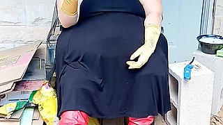 Bat Girl Is Taking a Smoke Break in Her