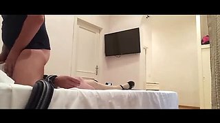 Bound MILF in Stockings and Heels Gets Fucked Hard
