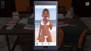 Redhead teens in a hentai visual novel adventure