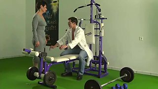Horny Old Nursing Home Granny Gets Pounded by Young Gym Coach