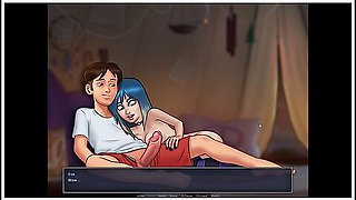 Eve Is Surprised By Anon's Huge Monster Dick - Summertime Saga Gameplay