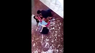 Desi Indian mommy and son-in-law affair catch in camara